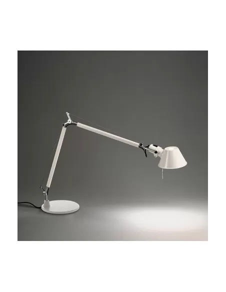 Artemide a008620 base for Tolomeo lamp d 200 painted white