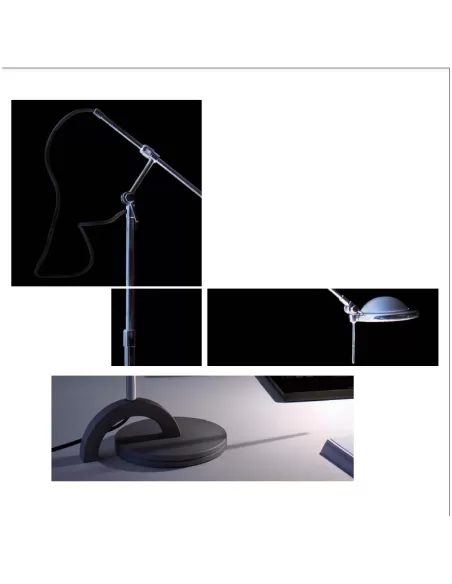 Viabizzuno f2 001 01 table mexcal chromée hsg gy6,35 50w 230v l