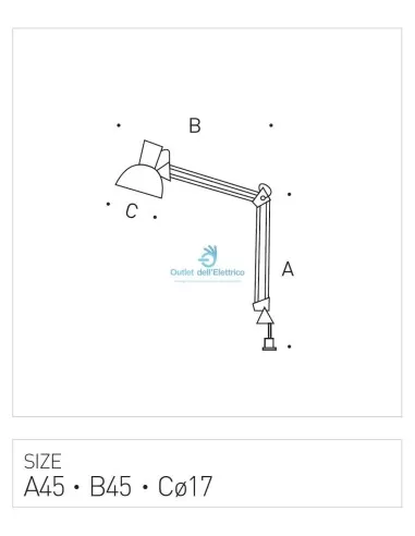 Pan International PFA893 Ye-Ye Table E27 60W Vert