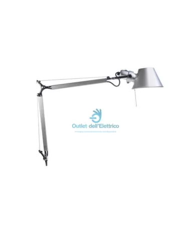 Artemide a006000 tolomeo tavolo mini fl el 18w dark alluminio