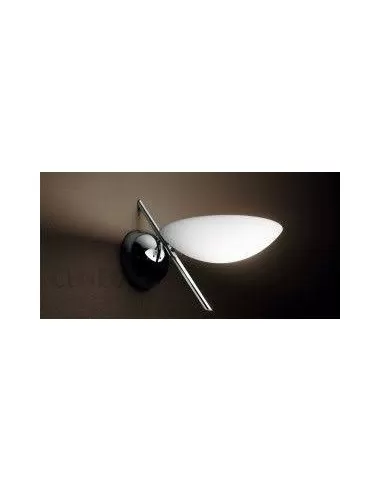 De majo girasole 18/a1 cristallo/cromo lampada da parete attacco lampada e14