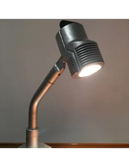 Reggiani 0 06123 0026 notturno applique da palo grigio vetro satinato e27