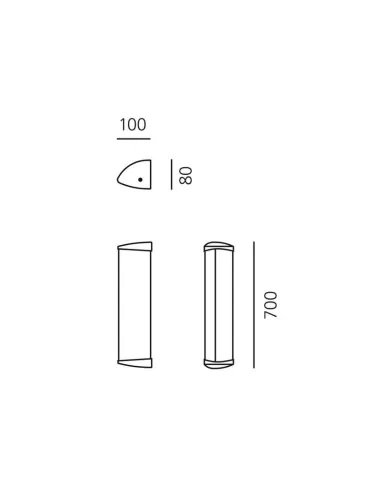 Artemide a029500 telefo 50 2x11w cl ii