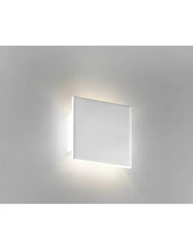Applique murale carrée en plâtre Belfiore 8672 108 R7S 80 W, dimensions 210 x Dim.210x210mm