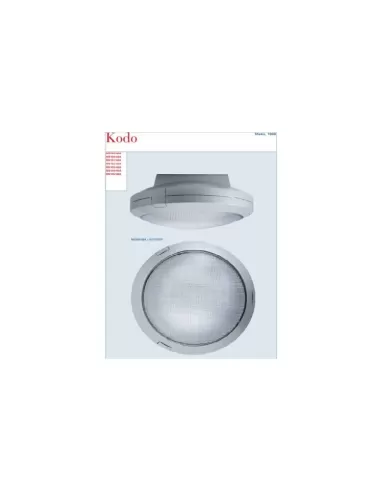 Applique/plafonnier Fontanaarte m3140/40a kodo 1x150w e27 aluminium verre/prismatique