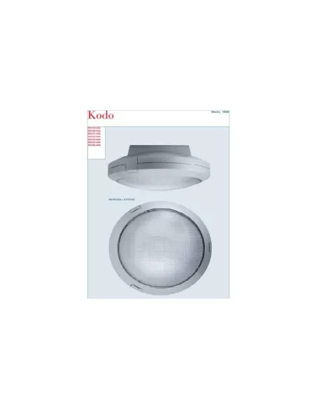 Applique/plafonnier Fontanaarte m3140/40a kodo 1x150w e27 aluminium verre/prismatique