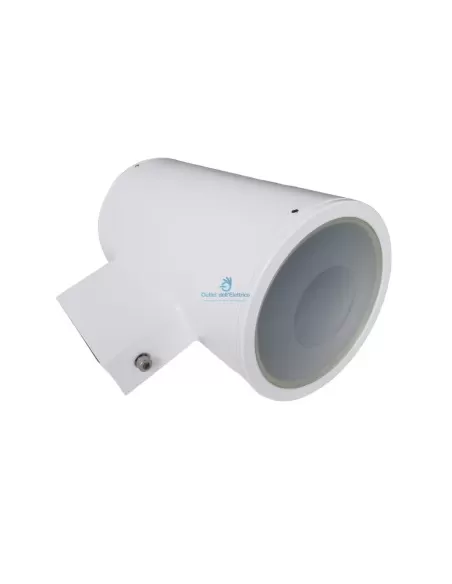 Ampoule cylindrique Viabizzuno f6.110.60 pr 20 e27 75w blanche murale ip44