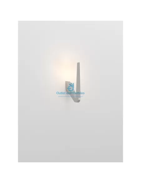 Rotaliana 1tkw000043zlo tick wo wall/ceiling lamp led 12w 3000k grey alumin