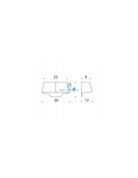 Artemide dmr3737d10 leti pared 30 blanco fluo