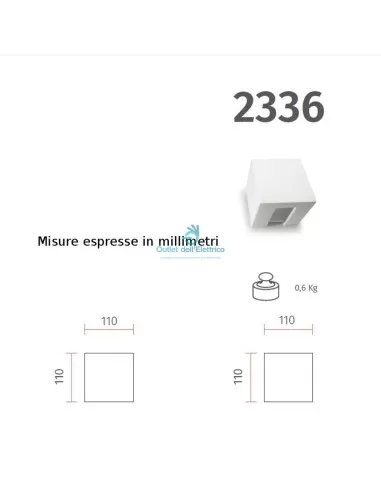 Belfiore 2336.108.52 G9 dual emission cube
