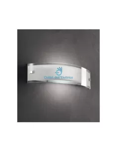 Linea light 1014 Wall lamp silk-screened glass white+transparent 1x2g11 36w 2