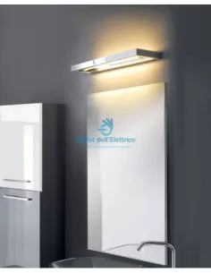 Foco metálico 44322 Aplique Quadro 1x13w 230/240v cromo rayado 2