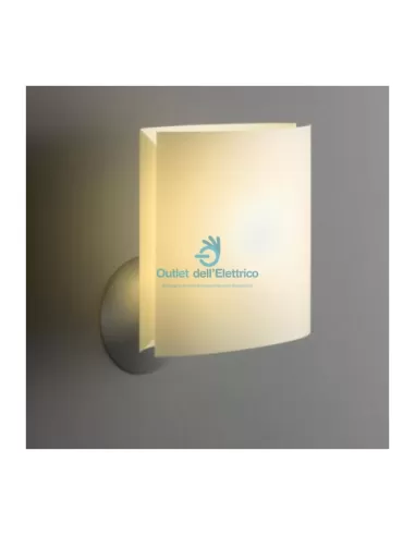 Fontana Arte Sara Aluminium Wandleuchte 22x12x17cm 1x42w e14 (hl) elfenbein
