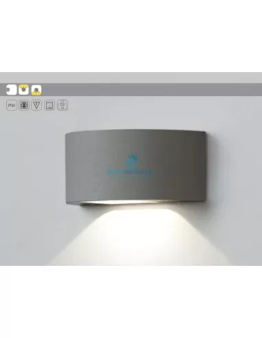 Exenia 302627090 Luna applique grigio qt14 g9  48w ip40