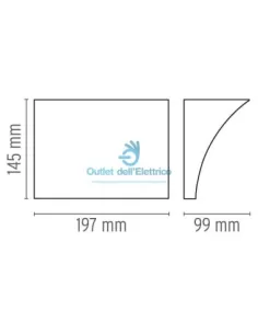 Flos F9700020 Pochette up/down grey.200w r7s 2