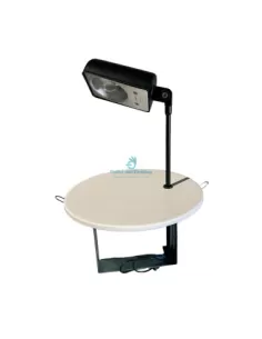 Lumina 04 Daphine Einbauleuchte mit weißem Sockel, schwarzem Gehäuse, 12 V, 50 W, G6,35