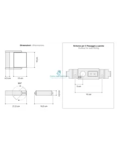 Ego Luce 4234.40 Pop parete soffitto150w r7s alluminio 2