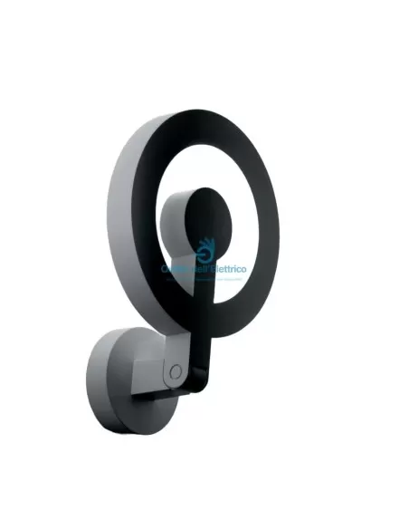 Lice applique 1x22w fluo/1x60w halo bianco ip20