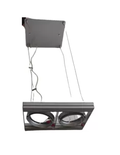 Domino 6370050 simposium ar111 2x50/100w g53 12v gris suspension