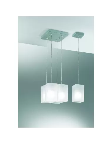 Suspension en verre satiné Rossini 3336-1