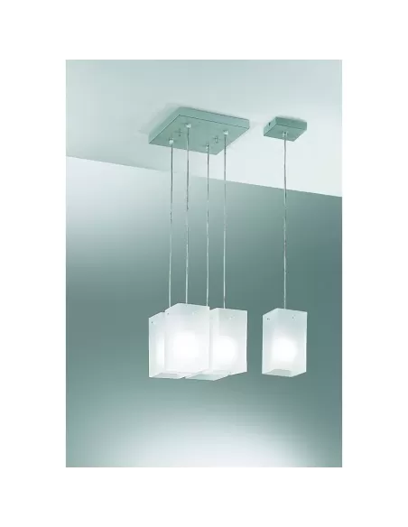 Suspension en verre satiné Rossini 3336-1