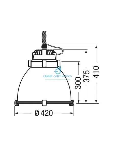 Éclairage Castaldi d06k/lwn-16dd al LED aspect 43w dali 4000k v16dd -al