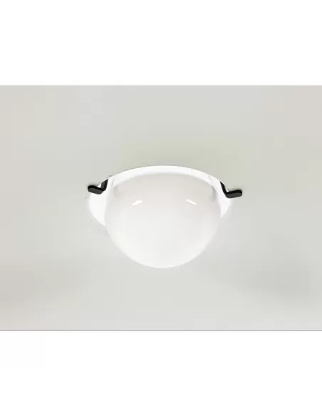 Suspension Flos 2133 de 1973, conçue par Gino Sarfatti, ampoule E27, 1 x 150 W, dimensions : 120 cm x 76 cm.