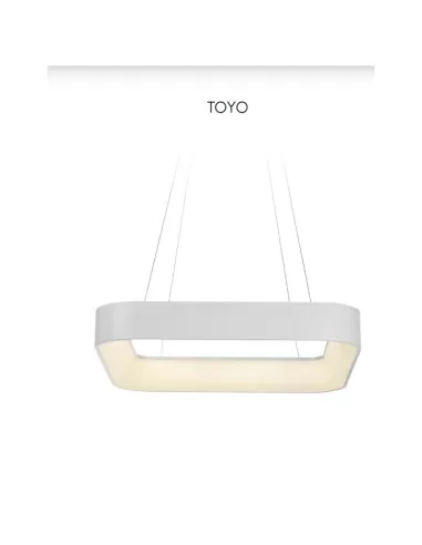 Suspension Toyo SOS00124 Pan International 42 W 3000 K 60 x 60 cm blanche