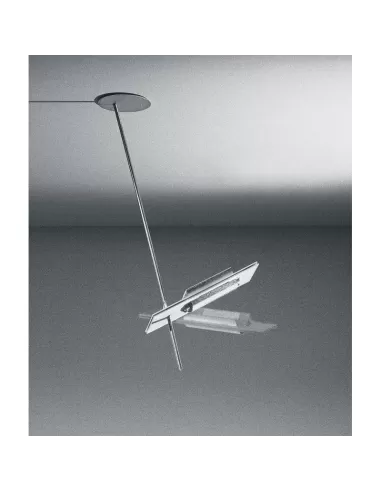 Suspension Ingo Maurer Wandering Finger avec bras gris R7S C/L