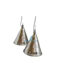 FontanaArte 5225 Muffin-Pendelleuchte mit facettiertem konischem Reflektor aus Aluminium