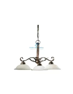 Rossini 870-3 Iron suspension lamp with 3 lights