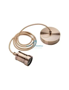 Wiva 31501149 Metal pendant turned e27 bronzo spazzolato