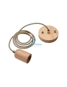 Suspension Wiva 31501153 en bois e27