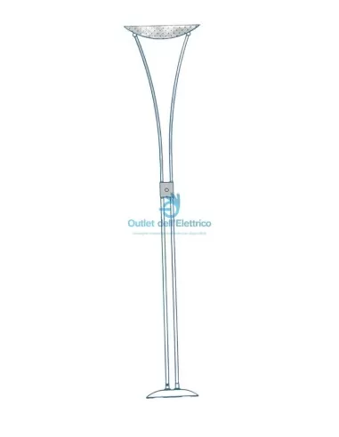 Lampadaire Pan International Sofia en bronze 230 V max 150 W R7S