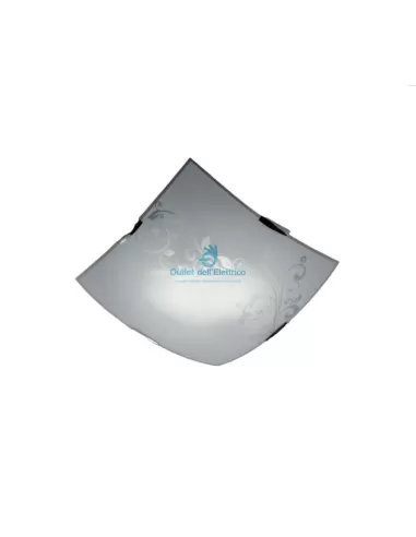 Ondaluce CCR800 plaf.soff.vetro satinato .2x60w e27