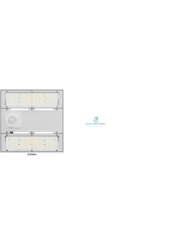 Regent 2000.6117 Arny led con 2 led 105w 15klm 4000k dali bianco