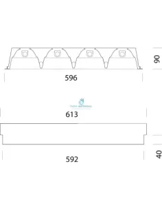 Disano 15045900 Comfortlight 861 160x34lm cellule cathodique blanche 2