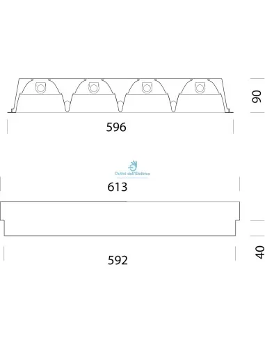 Disano 15045900 Comfortlight 861 160x34lm cld cell white
