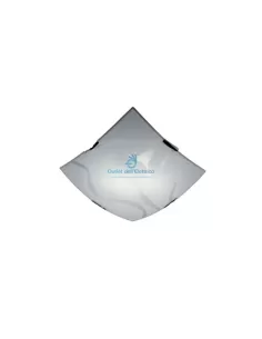 plaf.soff.vetro Ondaluce CCR301 en verre satiné 2 x 60 W E27