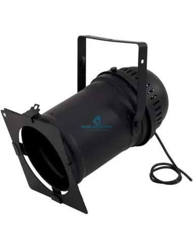 Eurolite 42100960 par 64 long spot light with black cable par64 gx16d 230v black max 1000 eco