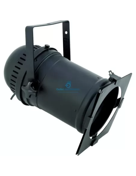 Eurolite 42100960 par 64 long spot luce con cavo nero faro par64 gx16d 230v nero max 1000 eco