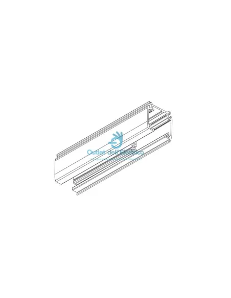 Powergear PRO-420-W Binario 2 metri bianco 3 circuiti track system