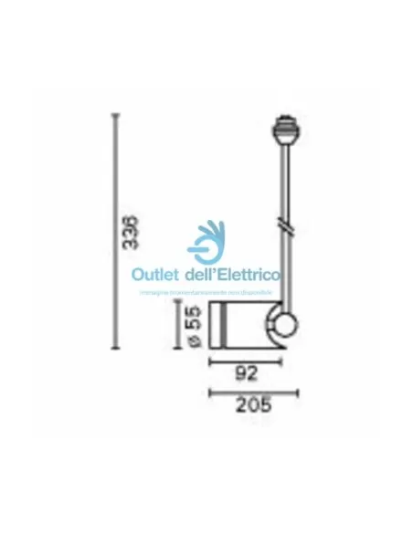 Iguzzini 3.8426.001.0 Lam.tec.zoom 50w12vc/as.d.l300