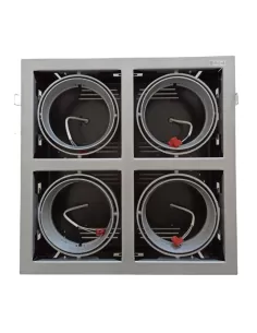 Domino 6050000 mercantia ar 111 4x50/100 w g53 12v recessed square grey