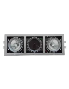 Domino 6453203 mercantia recessed grey rectangular 2x35/70 g12 1x50/100w g53 24°
