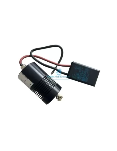 Viabizzuno f6 004 18 t m4 confort noir mat gu4 20w ip67 transformer