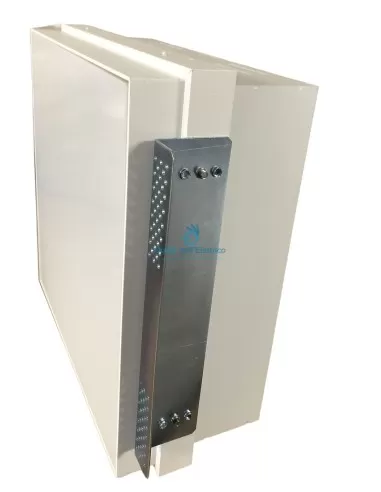 Gea luce gfa550 faretto incasso 3x25w e27 vetro sabbiato 279x279mm