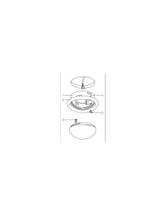 Bega 3819 plafonnier encastré 2x26w laiton