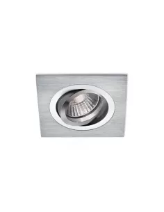 Gea luce gfa111 adjustable square recessed spotlight gu10 1x50w aluminum