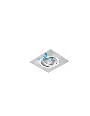 Gea luce gfa113 adjustable square recessed spotlight gu10 1x50w white
